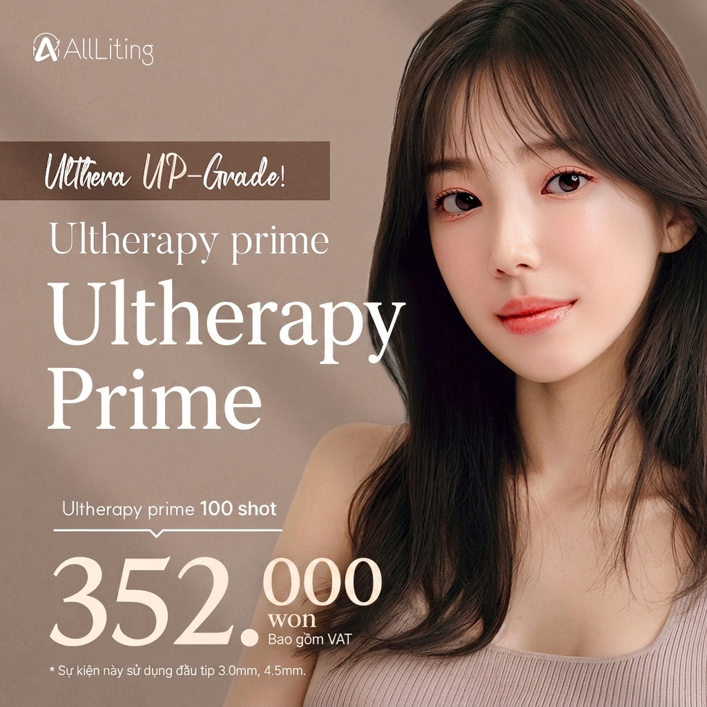 Olliting_Ultherapy Prime_Laser nâng cơ_100 shot_200 shot_300 shot_400 shot_500 shot_600 shot