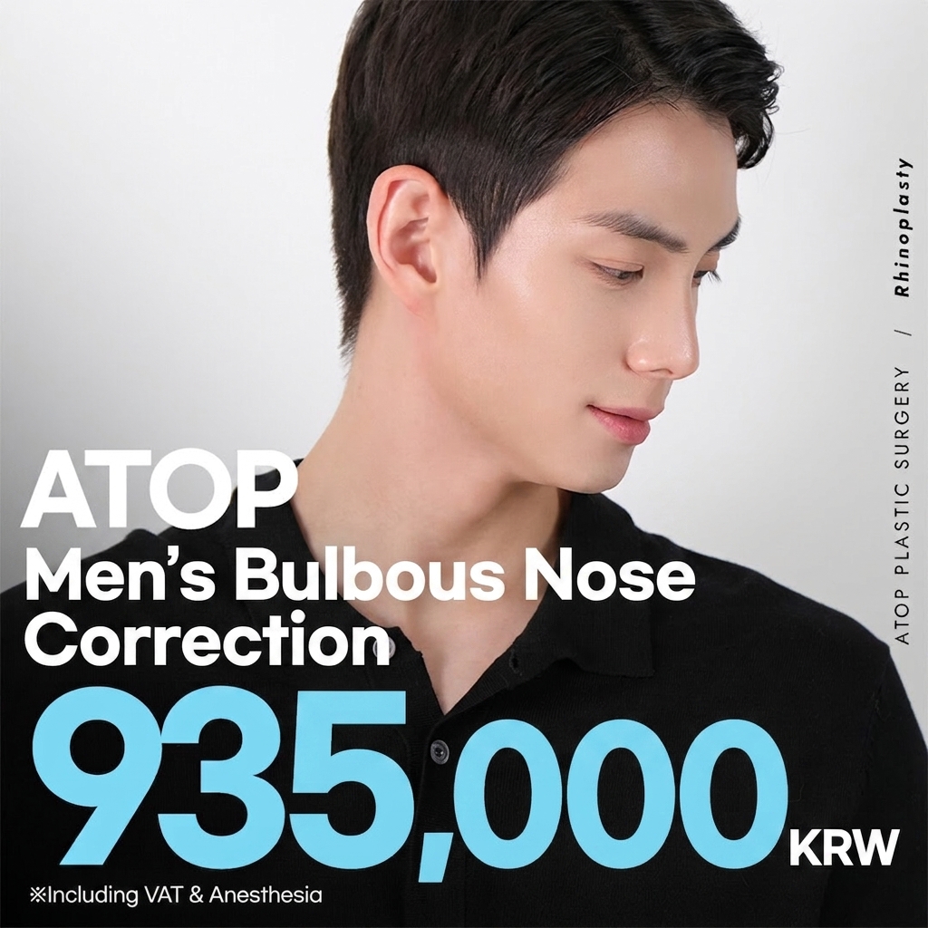 Atop Men's Bulbous Correction_Tip, Bridge, Alar Reduction, Men's Rhinoplasty, Men's Primary Rhinoplasty