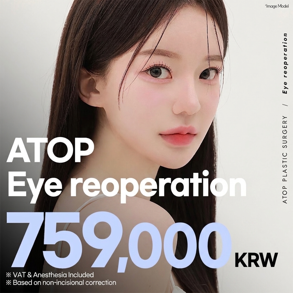 Atop Eye Revision_Eye Surgery, Sausage Eyes, Unraveled Suture, Line Improvement