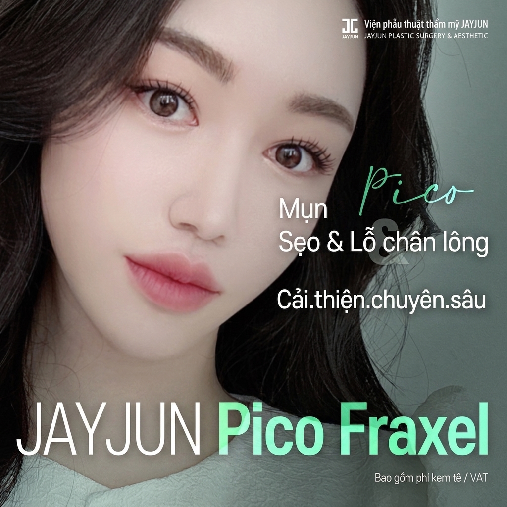 Jayjun Pico Fractional điều trị sẹo mụn & lỗ chân lông