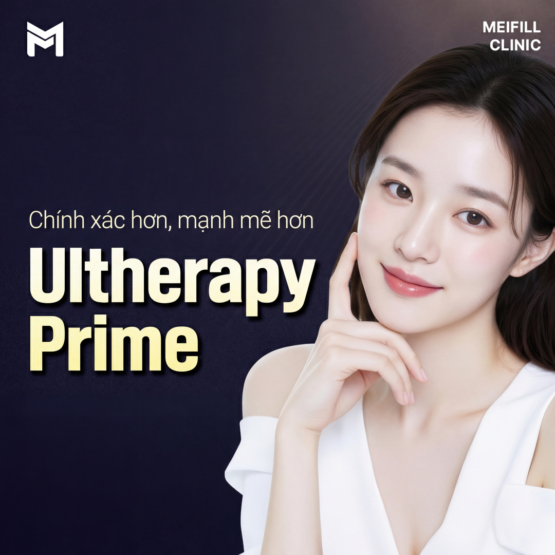 Ultherapy Prime 100 shot - Nâng cơ Laser, Nâng cấp Nâng cơ Ulthera, Nọng cằm, Mỡ hàm, Mỡ dưới hàm, Hai cằm, Đường hàm, V-line, Cải thiện đàn hồi da, Ulthera