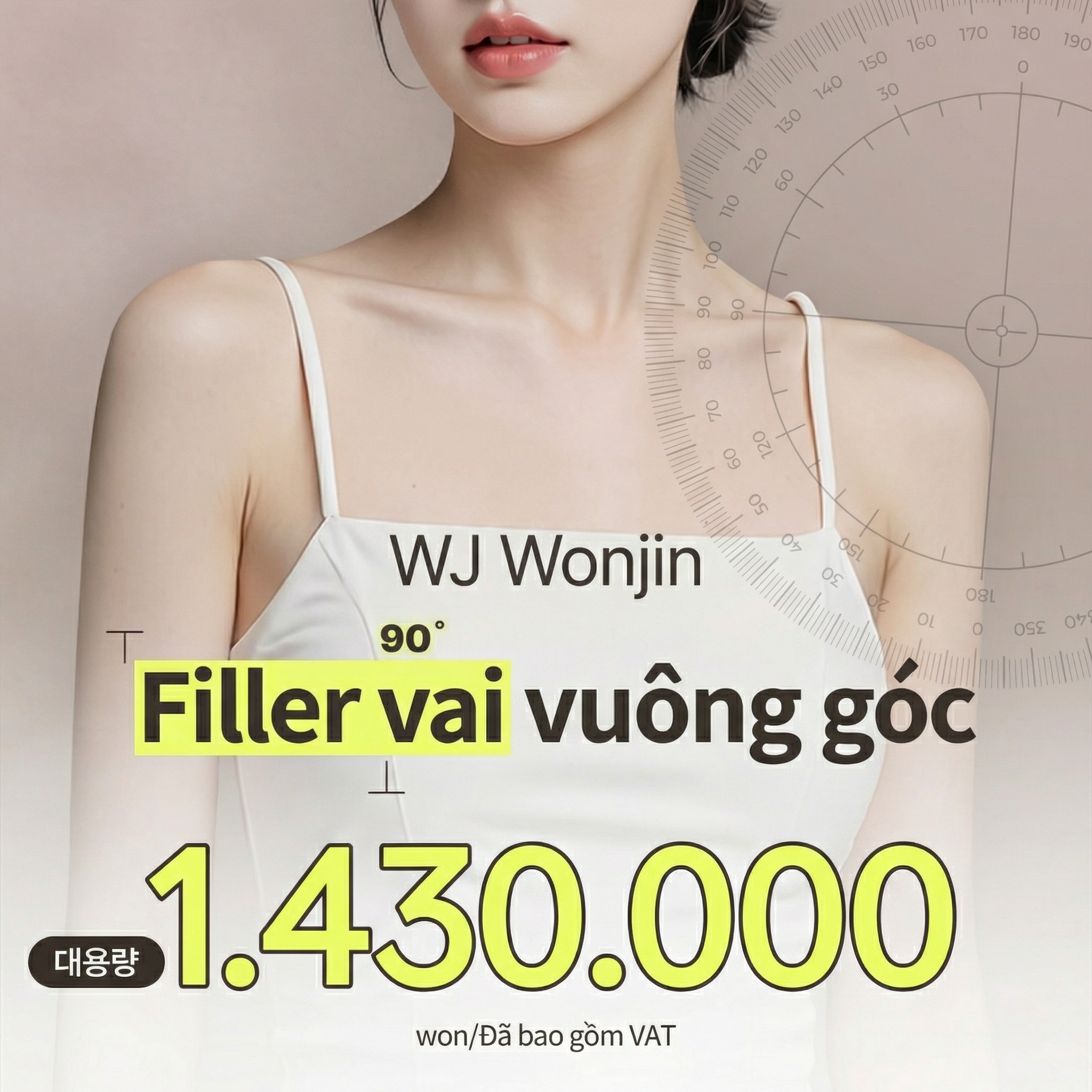 WJ Wonjin Filler vai vuông góc
