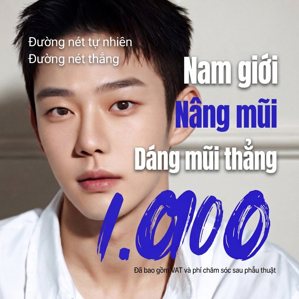 Girin Nâng mũi nam dáng thẳng