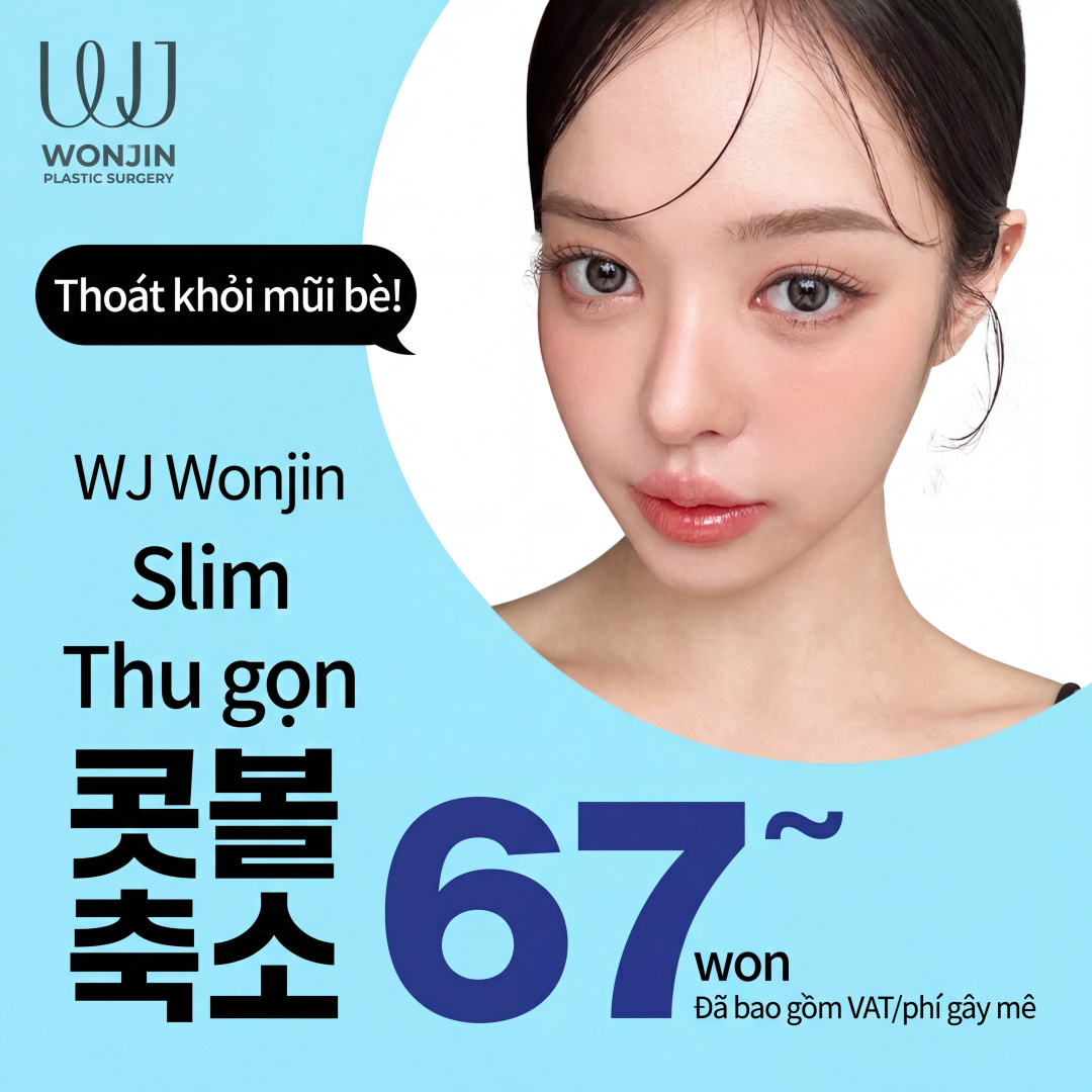 Wonjin Thu gọn cánh mũi