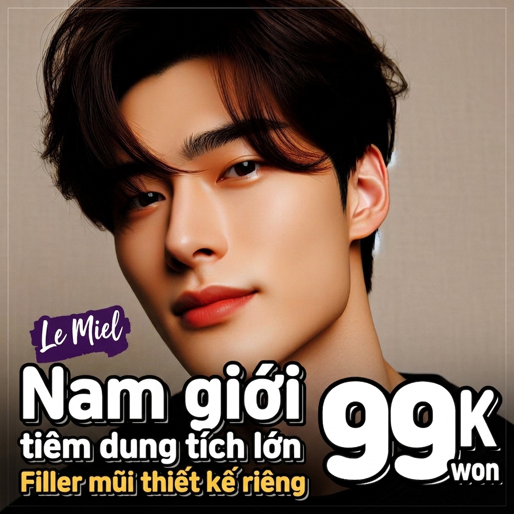 Filler mũi dung lượng lớn cho nam (thiết kế riêng)