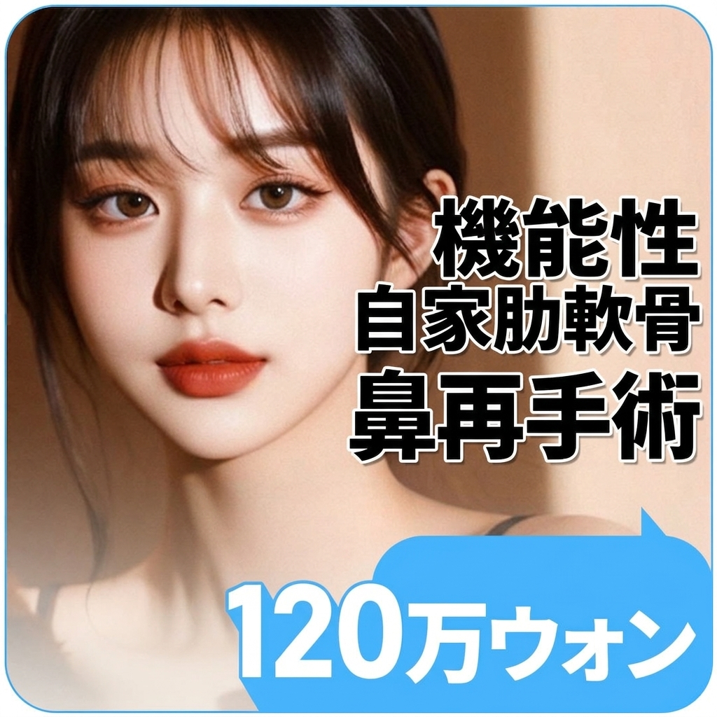 機能鼻 自己肋軟骨 鼻再手術