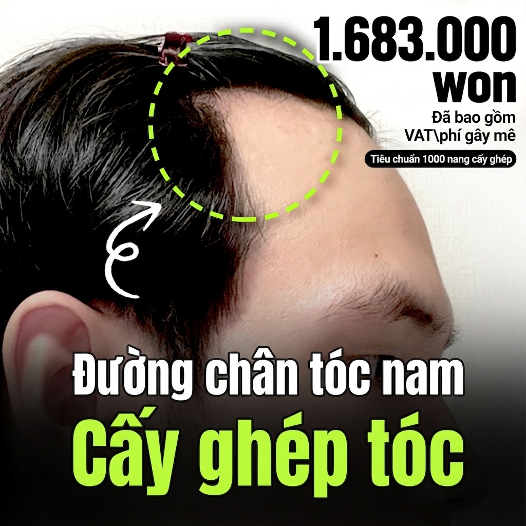 Cấy tóc đường chân tóc Idol