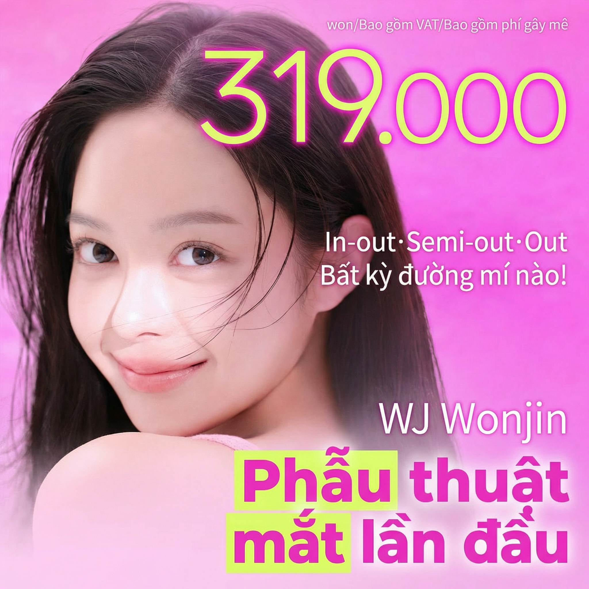 Thẩm mỹ mắt lần đầu