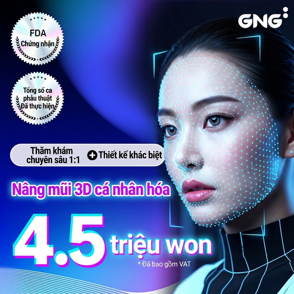 GNG Nâng mũi thiết kế 3D