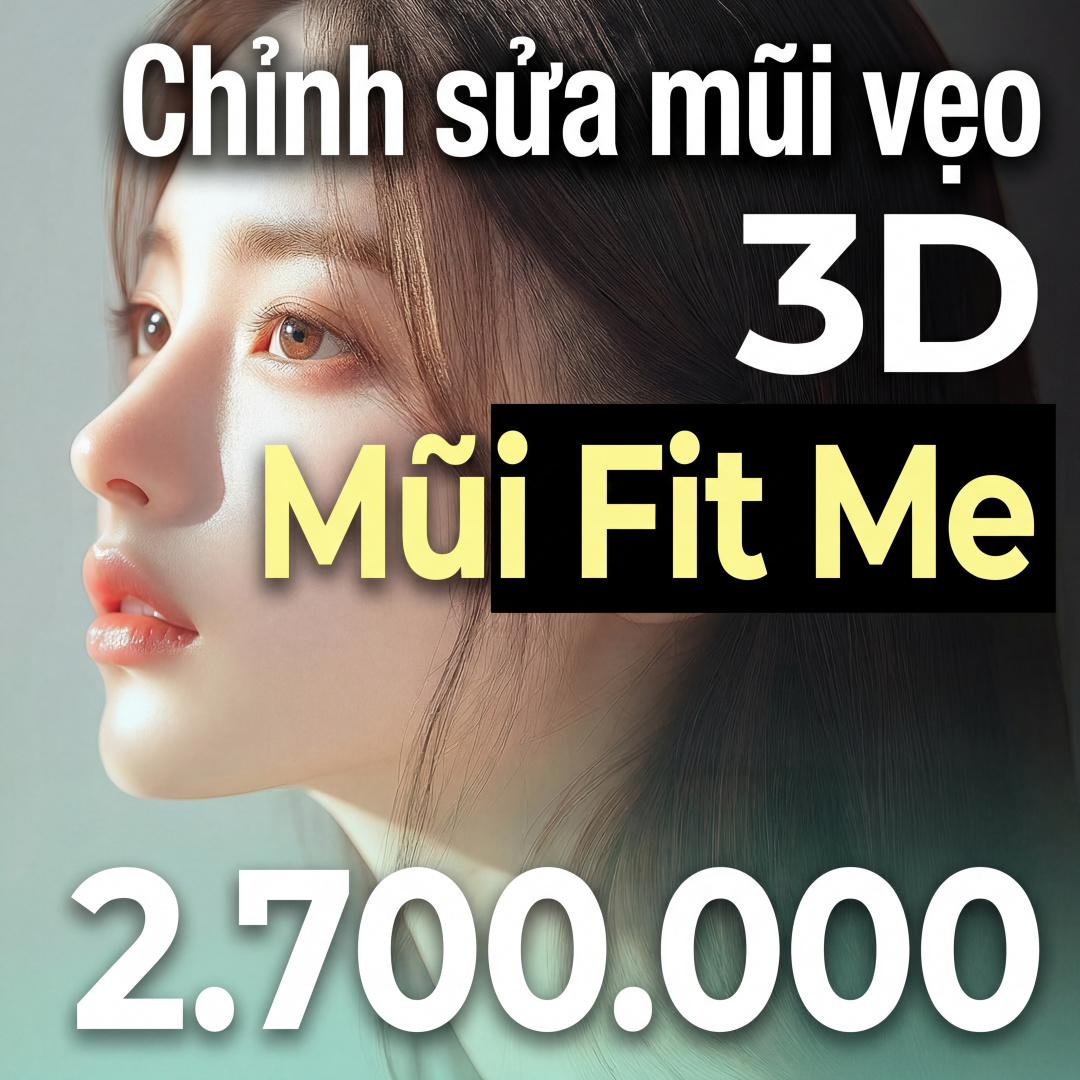 Very Good Nâng mũi 3D Fit Me Chỉnh mũi lệch
