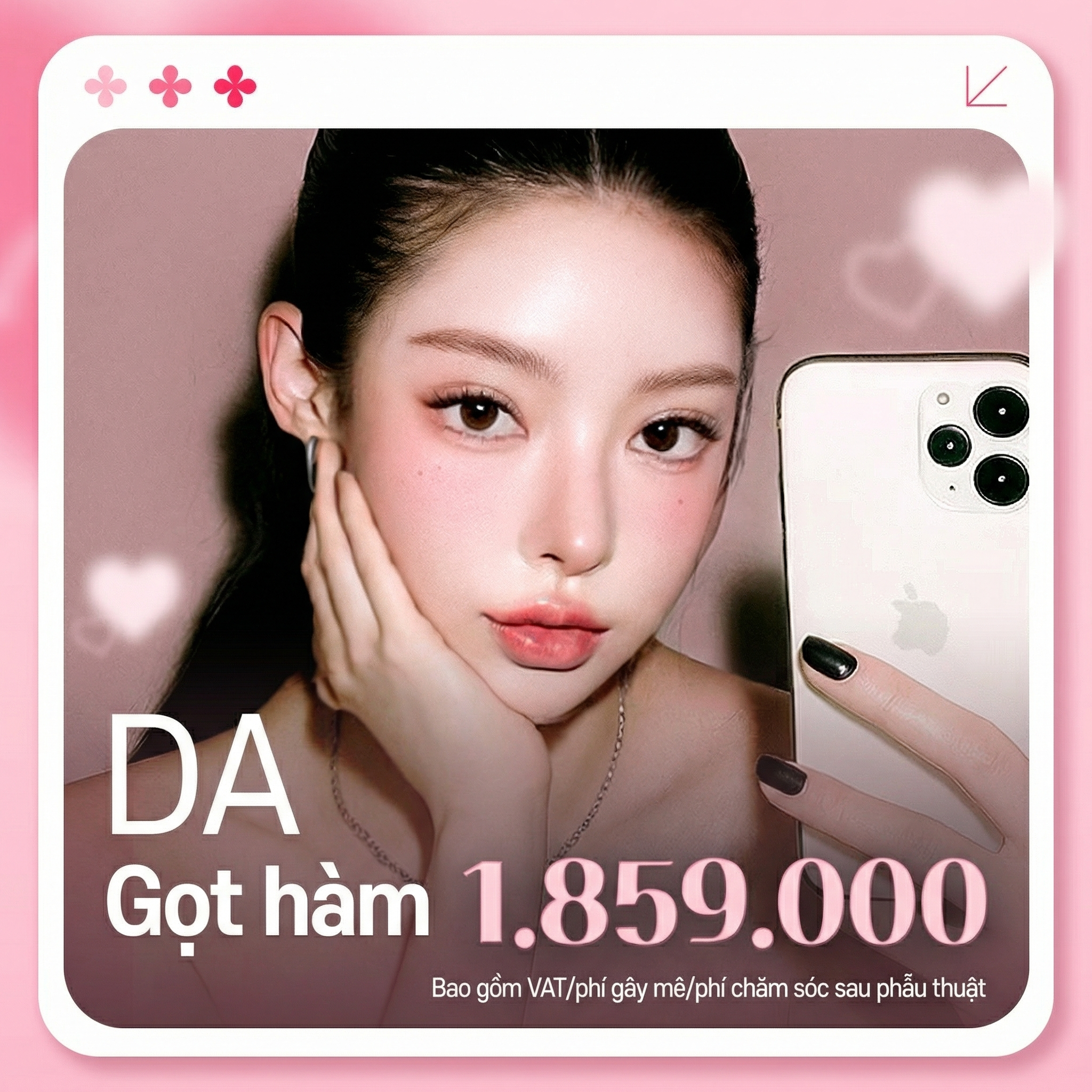 Đẹp là DA_Phẫu thuật gọt hàm_Gọt hàm vuông Hạ gò má Tạo hình cằm Gọt cằm